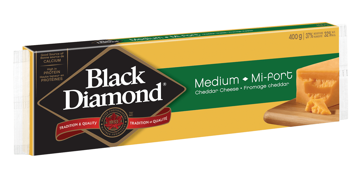 Discover our Medium Cheddar Cheese Bars Black Diamond